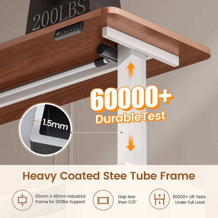 SEDETA® 69 Inch Height Adjustable Office Executive Desk with 4 Drawers L Shaped Electric Standing Desk with Open Storage Shelves Sit Stand Computer Desk with Power Outlet