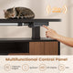 SEDETA® 69 Inch Height Adjustable Office Executive Desk with 4 Drawers L Shaped Electric Standing Desk with Open Storage Shelves Sit Stand Computer Desk with Power Outlet