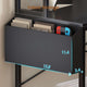 SEDETA 51.2 Inch Reversible L shaped Gaming Desk Small Corner Desk with LED Lights 4 Drawers and Storage Shelves