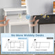 SEDETA | 66 Inch L Shaped Corner LED Gaming Computer Desk with File Drawer