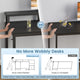 SEDETA | 66 Inch L Shaped Corner LED Gaming Computer Desk with File Drawer