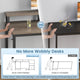 SEDETA | 66 Inch L Shaped Corner LED Gaming Computer Desk with File Drawer