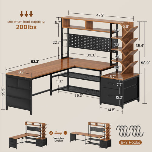 2 person desk