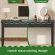 SEDETA 47 Inch Solid Pine Wood Computer Desk Executive Home Office Desk with 3 Wood Drawers for Work Study Writing Bedroom Makeup Vanity Desk