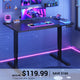 SEDETA® 31.5 Inch Foldable Electric Height Adjustable Desk 180° Tiltable Mobile Rising Computer Desk with Wheels for Drawing Writing Gaming