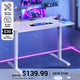 SEDETA 31.5 Inch Foldable Electric Standing Desk 180° Tiltable Mobile Rising Computer Desk Height Adjustable with Wheels for Drawing Writing Gaming