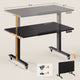 SEDETA® 31.5 Inch Foldable Electric Height Adjustable Desk 180° Tiltable Mobile Rising Computer Desk with Wheels for Drawing Writing Gaming