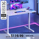 SEDETA® 31.5 Inch Foldable Electric Height Adjustable Desk 180° Tiltable Mobile Rising Computer Desk with Wheels for Drawing Writing Gaming