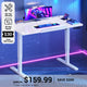 SEDETA® 47 Inch Foldable Height Adjustable Desk with Wheels Electric Standing Desk 180° Tiltable Mobile Rising Computer Desk  for Drawing Writing Gaming