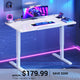 SEDETA 47 Inch Foldable Electric Standing Desk 180° Tiltable Mobile Rising Computer Desk Height Adjustable with Wheels for Drawing Writing Gaming Study Home Office Small Space