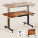 SEDETA® 31.5 Inch Foldable Electric Height Adjustable Desk 180° Tiltable Mobile Rising Computer Desk with Wheels for Drawing Writing Gaming