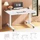 SEDETA® 31.5 Inch Foldable Electric Height Adjustable Desk 180° Tiltable Mobile Rising Computer Desk with Wheels for Drawing Writing Gaming