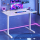 SEDETA® 31.5 Inch Foldable Electric Height Adjustable Desk 180° Tiltable Mobile Rising Computer Desk with Wheels for Drawing Writing Gaming