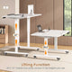 SEDETA® 31.5 Inch Foldable Electric Height Adjustable Desk 180° Tiltable Mobile Rising Computer Desk with Wheels for Drawing Writing Gaming