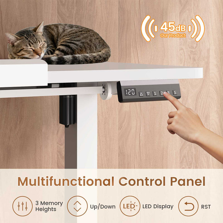 SEDETA® 31.5 Inch Foldable Electric Height Adjustable Desk 180° Tiltable Mobile Rising Computer Desk with Wheels for Drawing Writing Gaming