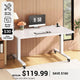 SEDETA® 31.5 Inch Foldable Electric Height Adjustable Desk 180° Tiltable Mobile Rising Computer Desk with Wheels for Drawing Writing Gaming