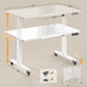 SEDETA® 47 Inch Foldable Height Adjustable Desk with Wheels Electric Standing Desk 180° Tiltable Mobile Rising Computer Desk  for Drawing Writing Gaming