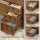 SEDETA | 110.2 Inch T Shaped Office Desk with 6 Drawers Storage Shelves Farmhouse Two Person Desk with Power Strip 2 Person Desk with 2 Sliding Barn Doors for Home Office