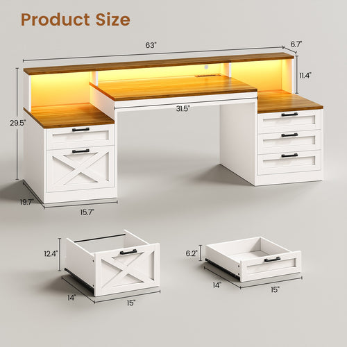 2 person desk