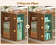 SEDETA | 96.5 Inch Fluted Long Two Person Desk with 3 Drawers Computer Desk with Storage Shelves for Home Office