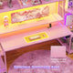 SEDETA 78.8 Inch Gaming Desk  with LED Lights Hutch Storage Shelves