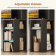 SEDETA | 55.1 Inch Executive Computer Desk with Storage Cabinet and Shelves Farmhouse Desk with 3 Drawers LED Lights Office Desk with Hutch Wood Home Office Desk with Power Outlet