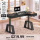 SEDETA 59 Inch L Shaped Electric Standing Desk Executive Height Adjustable Computer Desk with Drawers Power Outlets