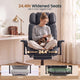 SEDETA | 24.4 Inch Office Chair with Adjustable Headrest Computer Chair with Footrest Executive Home Office Chairs with PU Leather 350lbs  135° recline pocket spring dual-layer foam cushion