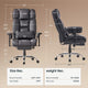 SEDETA | 24.4 Inch Office Chair with Adjustable Headrest Computer Chair with Footrest Executive Home Office Chairs with PU Leather 350lbs  135° recline pocket spring dual-layer foam cushion