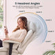SEDETA | 24.4 Inch Office Chair with Adjustable Headrest Computer Chair with Footrest Executive Home Office Chairs with PU Leather 350lbs  135° recline pocket spring dual-layer foam cushion