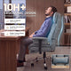 SEDETA | 24.4 Inch Office Chair with Adjustable Headrest Computer Chair with Footrest Executive Home Office Chairs with PU Leather 350lbs  135° recline pocket spring dual-layer foam cushion