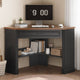 SEDETA 31.5 Inch Corner Desk Farmhouse Computer Desk with Storage Drawer Shelves for Small Space