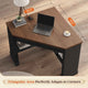 SEDETA 31.5 Inch Corner Desk Farmhouse Computer Desk with Storage Drawer Shelves for Small Space
