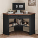 SEDETA 31.5 Inch Corner Desk Farmhouse Computer Desk with Storage Drawer Shelves for Small Space