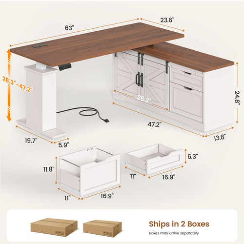 2 person desk
