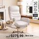 SEDETA Cross Legged Office Chair with Flip Armrests 4 Headrest Angles Big and Tall Criss Cross Chair with 30 Inch High Back 155° Reclining Foot Rest Waist Pillow Wide Seat