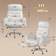 SEDETA® Criss Cross Chair with 30 Inch High Back 155° Reclining Foot Rest Waist Pillow Cross Legged Office Chair with Flip Armrests 4 Headrest Angles