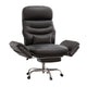 SEDETA® Criss Cross Chair with 30 Inch High Back 155° Reclining Foot Rest Waist Pillow Cross Legged Office Chair with Flip Armrests 4 Headrest Angles