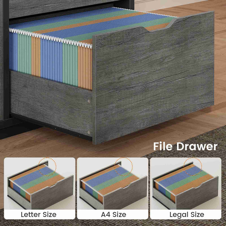 SEDETA 77.1 Inch Large Executive Electric Standing Desk Height Adjustable Executive Desk with 3 Drawers Storage Cabinet Sit Stand Home Office Desk with Open Storage Compartments
