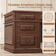 SEDETA 60.6 Inch Executive Desk with 7 Drawers Charging Station Home Office Desk with 2 File Drawers Classic Computer Desk Writing Study Desk with Storage
