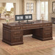 SEDETA 60.6 Inch Executive Desk with 7 Drawers Charging Station Home Office Desk with 2 File Drawers Classic Computer Desk Writing Study Desk with Storage