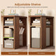SEDETA 67 Inch Farmhouse L Shaped Computer Desk with 3 Drawers, Home Office Executive Desk with Storage Shelves, Power Outlets