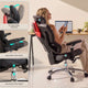 SEDETA® Home Office Desk Chairs with Headrest Butterfly-Shaped Backrest S100 Ergonomic Office Chair with Lumbar Support 6D Armrests Comfortable Ergonomic Gaming Chairs