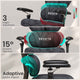SEDETA® Home Office Desk Chairs with Headrest Butterfly-Shaped Backrest S100 Ergonomic Office Chair with Lumbar Support 6D Armrests Comfortable Ergonomic Gaming Chairs