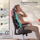 SEDETA® Home Office Desk Chairs with Headrest Butterfly-Shaped Backrest S100 Ergonomic Office Chair with Lumbar Support 6D Armrests Comfortable Ergonomic Gaming Chairs