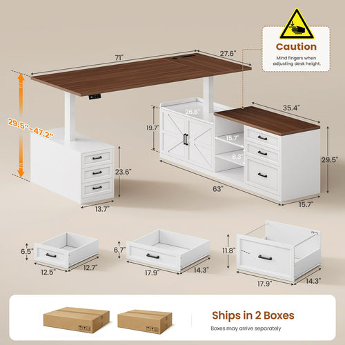 2 person desk