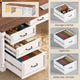 SEDETA | 70.8 Inch Home Office Desk with 7 Storage Drawers Charging Station Executive Desk with 2 File Drawers Writing Desk Study Table