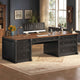 SEDETA | 70.8 Inch Home Office Desk with 7 Storage Drawers Charging Station Executive Desk with 2 File Drawers Writing Desk Study Table