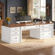 SEDETA | 70.8 Inch Home Office Desk with 7 Storage Drawers Charging Station Executive Desk with 2 File Drawers Writing Desk Study Table