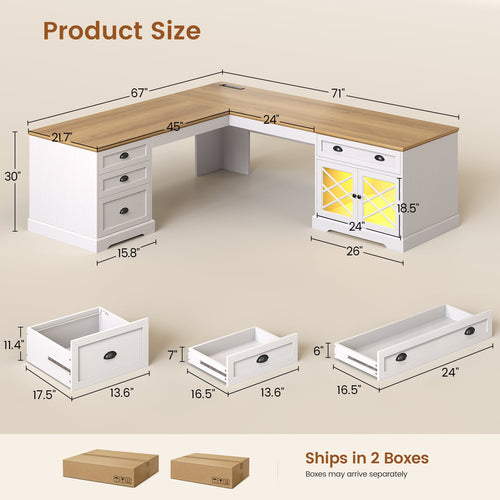 2 person desk